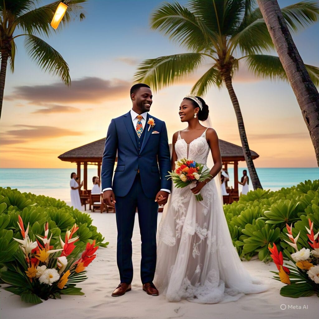 Destination wedding outfits with travel-friendly, climate-appropriate styles.