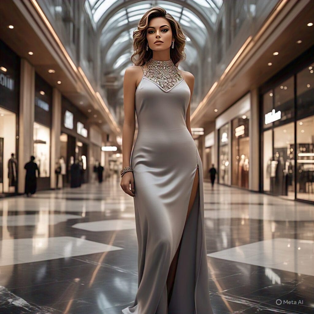 woman in modest monochrome dress, Dubai street style for ladies