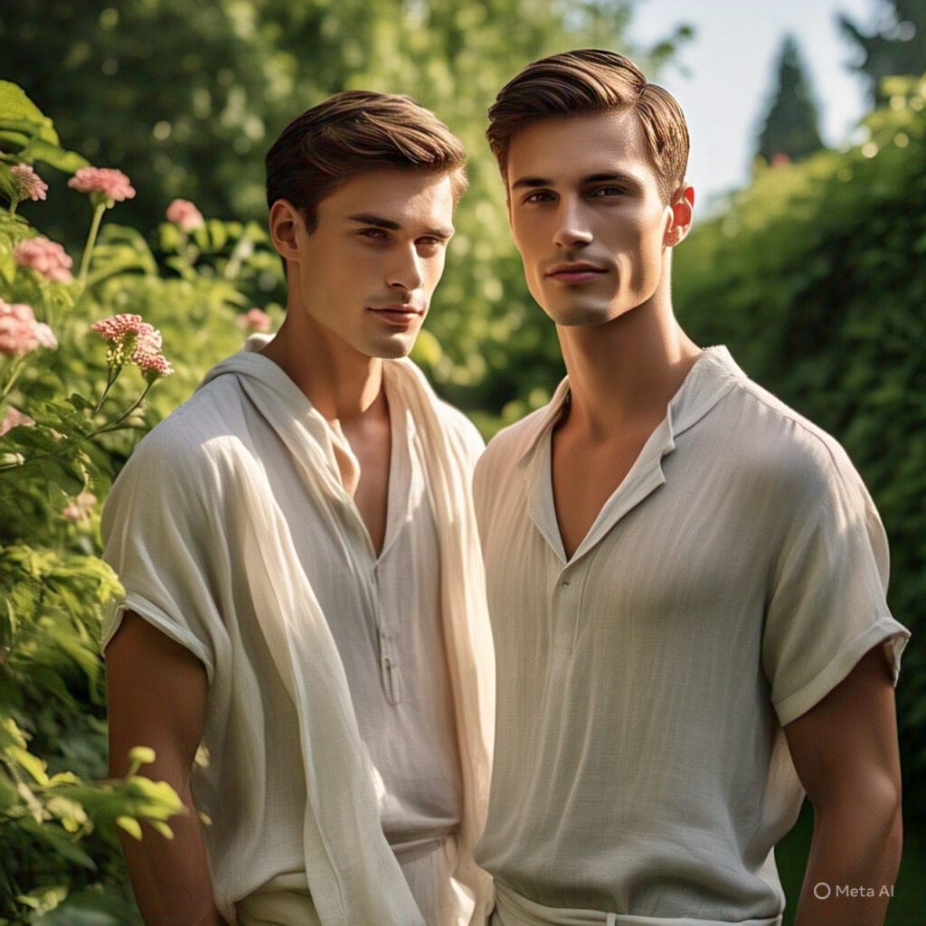 Slim man wearing linen shirt and cotton pants for breathable summer style