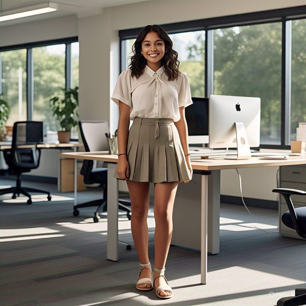 Professional summer outfit for teen girl suitable for internships or summer jobs
