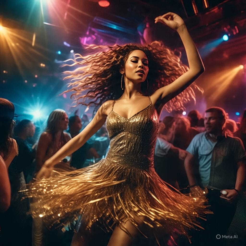 Fringe dress with movement, perfect for dancing at the club
